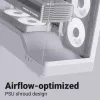 Caixa de PC AEROCOOL caixa Midi P500A branco — caixa Midi-Tower ATX, superfície branca