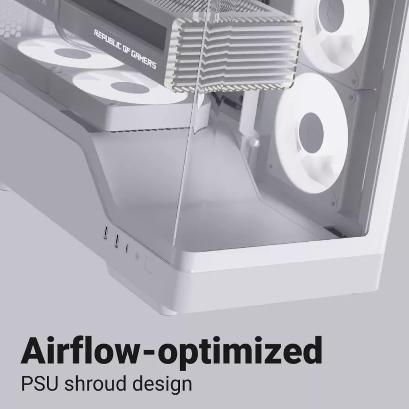 Caixa de PC AEROCOOL caixa Midi P500A branco — caixa Midi-Tower ATX, superfície branca