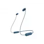 Headset Sony WI-C100 sem fios In-Ear chamadas/música Bluetooth azul