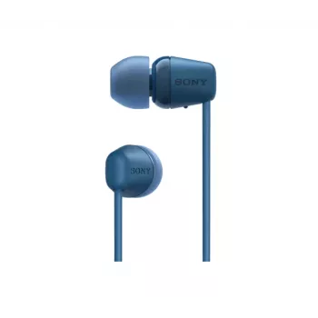 Headset Sony WI-C100 sem fios In-Ear chamadas/música Bluetooth azul