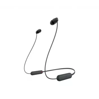 Headset Sony WI-C100 sem fios In-Ear chamadas/música Bluetooth preto
