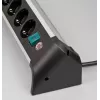 Régua de tomadas Brennenstuhl 1391040400 1,8 m 4 saídas AC para interior preto prateado