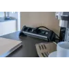 Régua de tomadas Brennenstuhl 1391040400 1,8 m 4 saídas AC para interior preto prateado