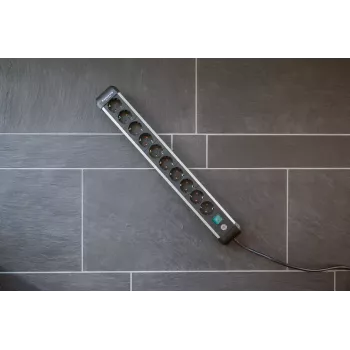 Tomada múltipla Brennenstuhl 1391030000 3 m 10 saídas AC para interior preto prateado