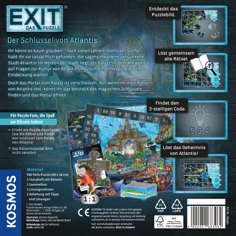 Puzzle Kosmos 44138905 500 peças cidade
