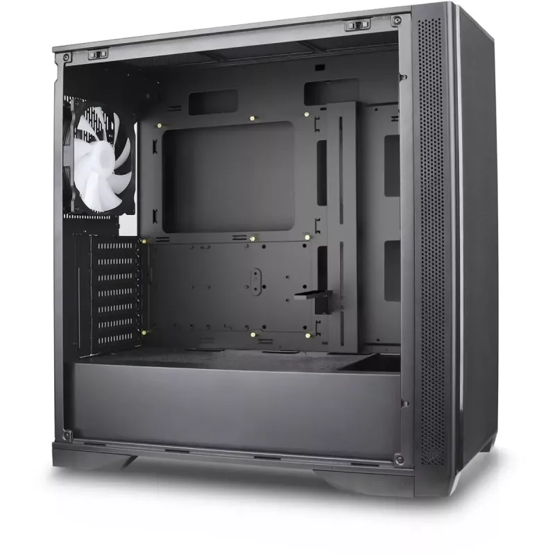 Caixa torre Silentware Air 1000, preto, painel lateral em vidro temperado