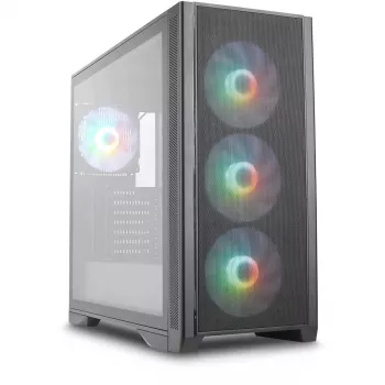 Caixa torre Silentware Air 1000, preto, painel lateral em vidro temperado