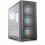 Caixa torre Silentware Air 1000, preto, painel lateral em vidro temperado