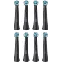 Cabeças de escova de substituição Oral-B iO Ultimate Clean — pack de 8, preto, para remoção superior de placa