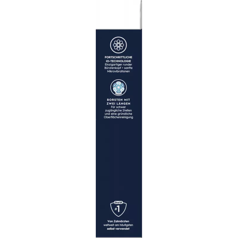 Cabeças de escova de substituição Oral-B iO Ultimate Clean — pack de 8, preto, para remoção superior de placa