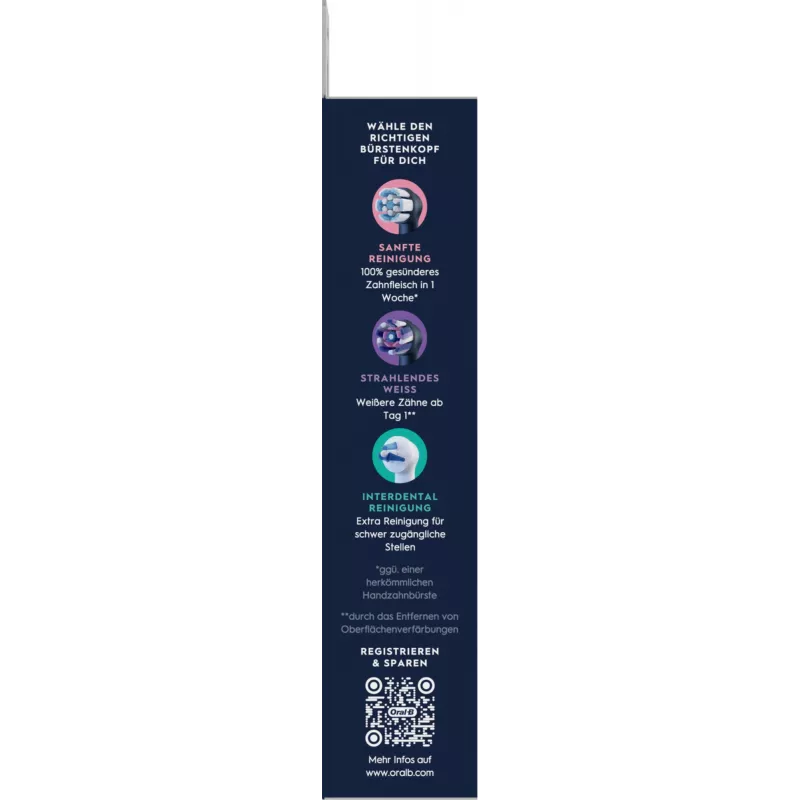 Cabeças de escova de substituição Oral-B iO Ultimate Clean — pack de 8, preto, para remoção superior de placa