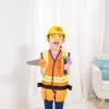 Melissa & Doug Conjunto de disfarce de trabalhador da construção civil (6 peças)