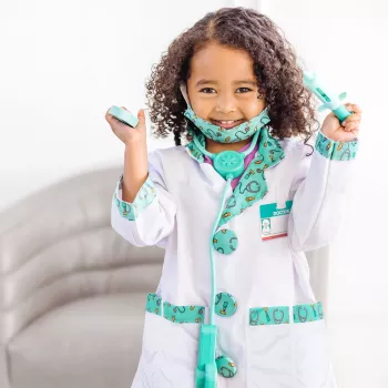 Melissa & Doug MPP RLP Doctor Rl Ply Conjunto de disfarce GML Fato de Carnaval criança unissexo uniforme