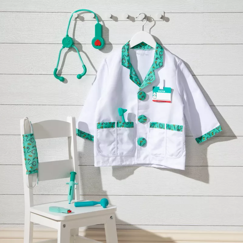 Melissa & Doug MPP RLP Doctor Rl Ply Conjunto de disfarce GML Fato de Carnaval criança unissexo uniforme