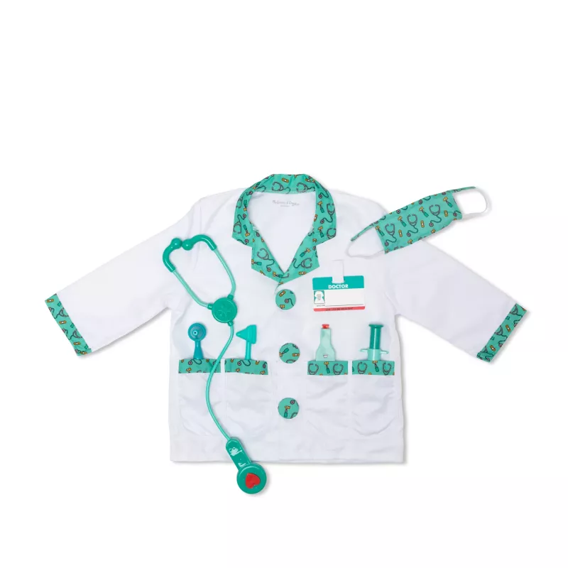 Melissa & Doug MPP RLP Doctor Rl Ply Conjunto de disfarce GML Fato de Carnaval criança unissexo uniforme
