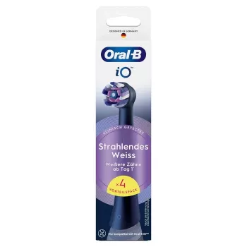 Cabeças de escova de substituição Oral-B iO Radiant White, pack de 4, preto