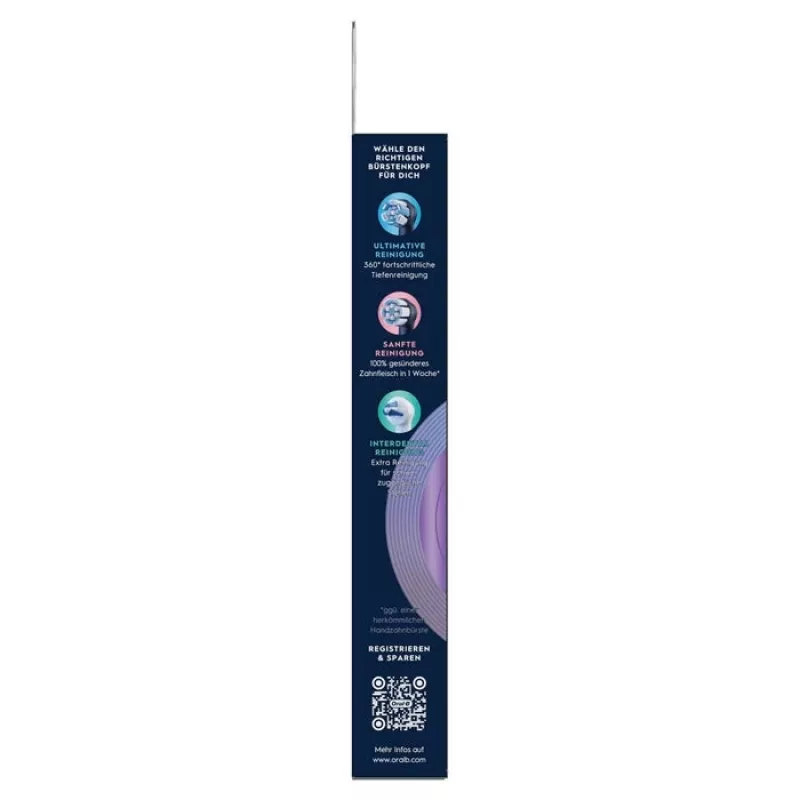 Cabeças de escova de substituição Oral-B iO Radiant White, pack de 4, preto
