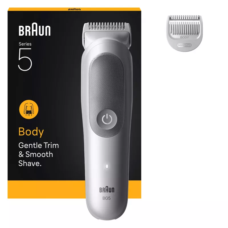 Aparador de pelos corporais BRAUN BG 5500 244787 — aparador de pelos corporais à prova de água recarregável