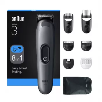 Máquina de cortar cabelo/aparador Braun AIO3540 preto, cinzento 14 níquel-hidreto metálico (NiMH)