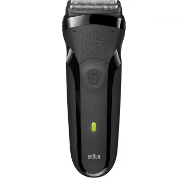 Máquina de barbear elétrica de folha BRAUN Series 3 300s — 2 SensoFoil, recarregável NiMH, barbear molhado e seco, preto