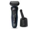 Braun Series 5 52-B7000cc máquina de barbear de folha aparador preto bateria de iões de lítio