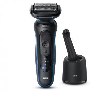 Braun Series 5 52-B7000cc máquina de barbear de folha aparador preto bateria de iões de lítio