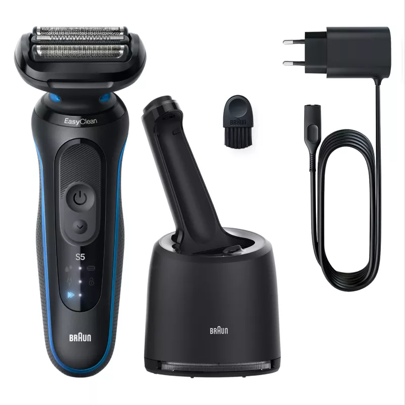 Braun Series 5 52-B7000cc máquina de barbear de folha aparador preto bateria de iões de lítio