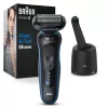 Braun Series 5 52-B7000cc máquina de barbear de folha aparador preto bateria de iões de lítio