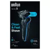 Braun Series 5 52-B7000cc máquina de barbear de folha aparador preto bateria de iões de lítio