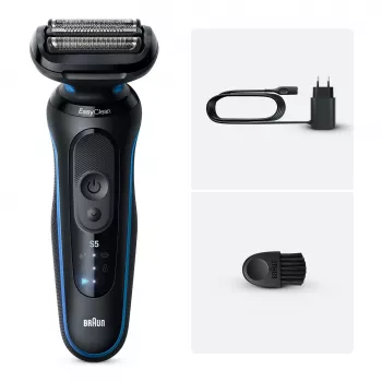 Braun Series 5 52-B1000s máquina de barbear de folha preto
