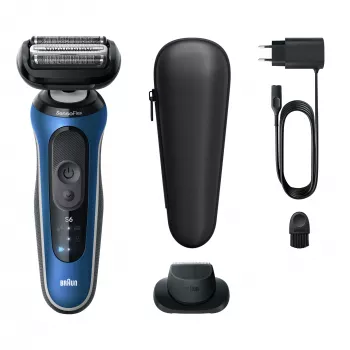 Máquina de barbear elétrica BRAUN Series 6 62-B1200S molhado e seco com aparador de barba integrado