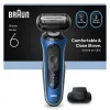 Máquina de barbear elétrica BRAUN Series 6 62-B1200S molhado e seco com aparador de barba integrado
