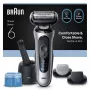 Braun Series 6 62-S7650cc prateado - máquina de barbear de folha com bateria de iões de lítio