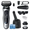 Braun Series 6 62-S7650cc prateado - máquina de barbear de folha com bateria de iões de lítio