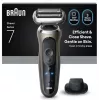 Braun Series 7 72-C1200s máquina de barbear elétrica - molhado e seco, preto/bronze, aço inoxidável