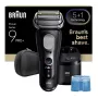 Máquina de barbear de folha Braun Series 9 Pro+ 9660CC preto prateado aço inoxidável