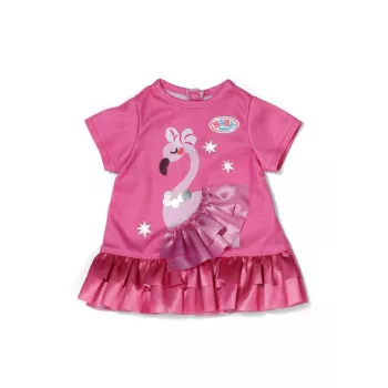 Vestido de boneca Peterkin BABY born Flamingo para bonecas de 43 cm, dobrável, idade 3+