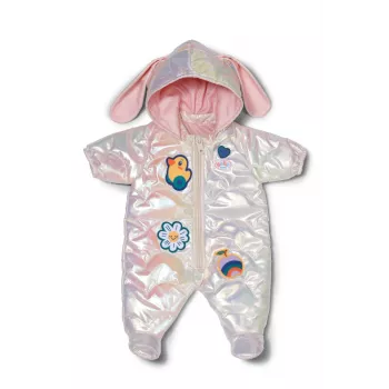 Fato de corpo inteiro Peterkin BABY born fato de inverno creme para bonecas de 43 cm, dobrável, a partir dos 3 anos
