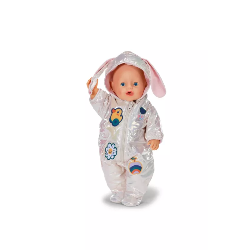 Fato de corpo inteiro Peterkin BABY born fato de inverno creme para bonecas de 43 cm, dobrável, a partir dos 3 anos