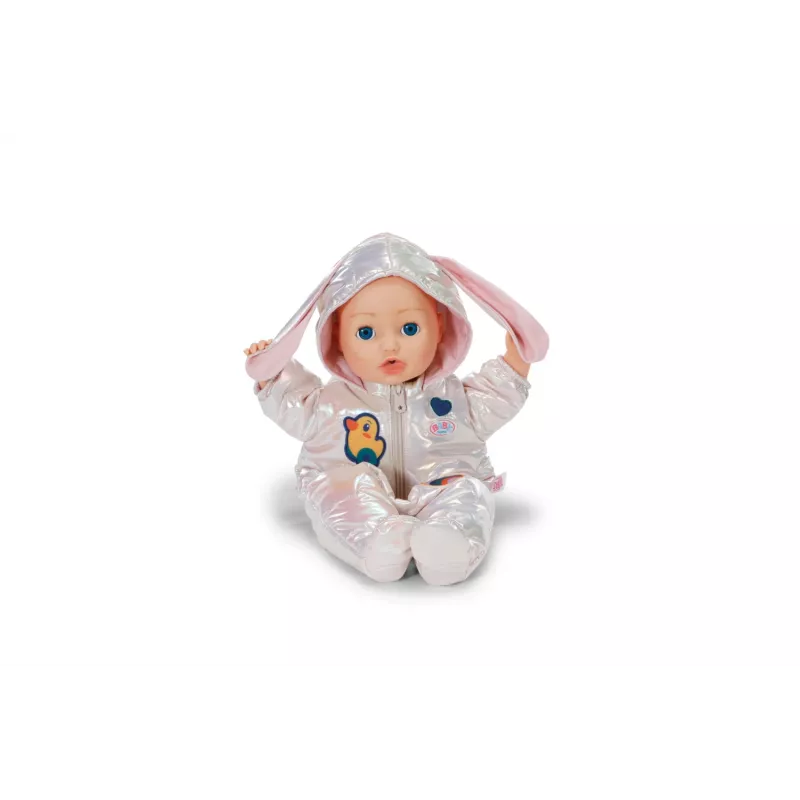 Fato de corpo inteiro Peterkin BABY born fato de inverno creme para bonecas de 43 cm, dobrável, a partir dos 3 anos