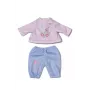 Conjunto de roupa de boneca BABY born fato de treino rosa 36 cm