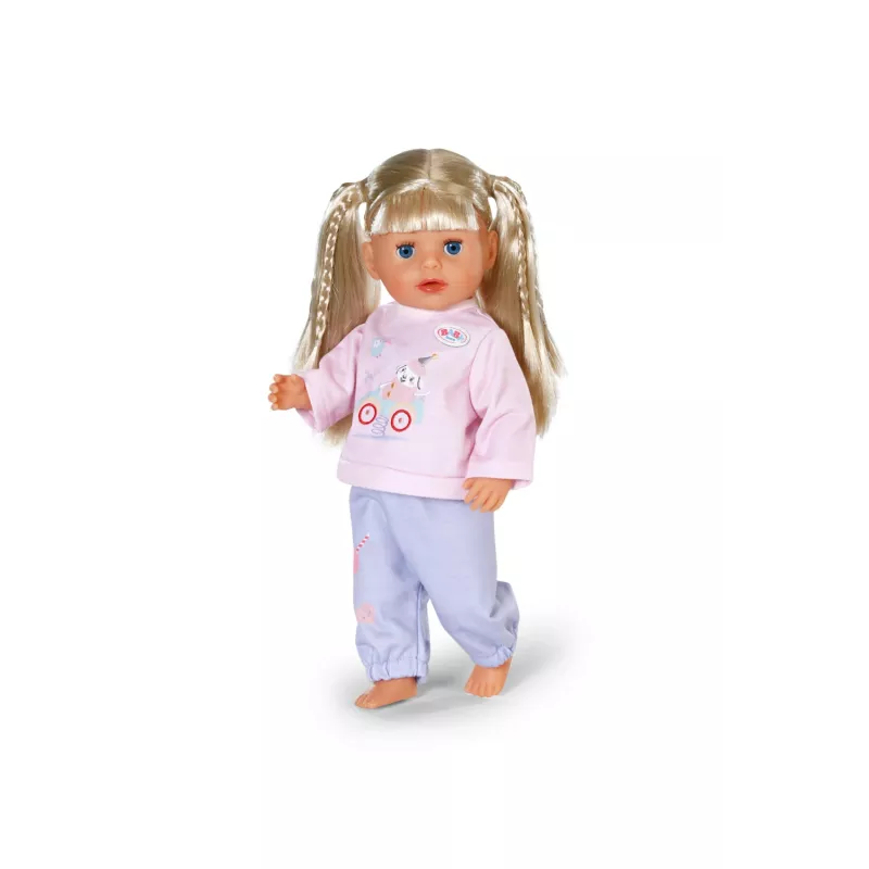Conjunto de roupa de boneca BABY born fato de treino rosa 36 cm
