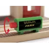 Estação de gravação e reprodução de comboio modelo da Ravensburger – BRIO, 3 peças, pilha AA, preto/verde/vermelho