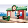 Estação de gravação e reprodução de comboio modelo da Ravensburger – BRIO, 3 peças, pilha AA, preto/verde/vermelho