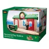 Estação de gravação e reprodução de comboio modelo da Ravensburger – BRIO, 3 peças, pilha AA, preto/verde/vermelho