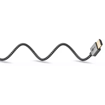 Cabo HDMI Goobay 3 m Type A ficha-ficha 18 Gbit/s cinzento