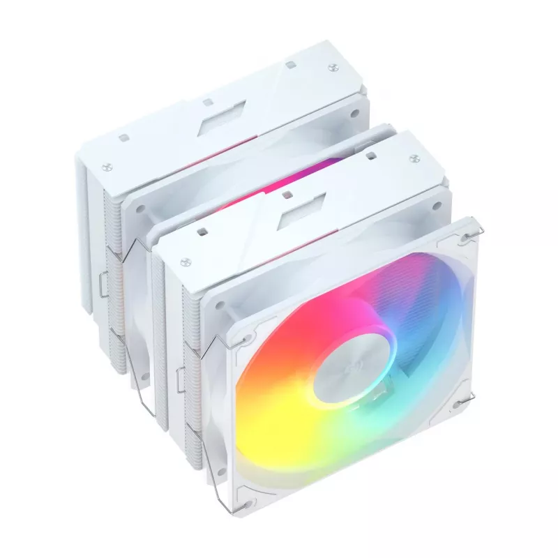 FSP MP7-WA cooler de ar para CPU, 120 mm, 800–1800 rpm, 32 dB, LGA1851/1700/1200, AM4/AM5, branco