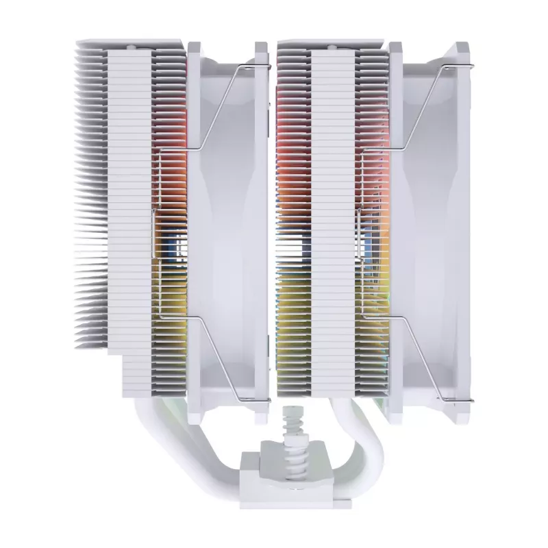 FSP MP7-WA cooler de ar para CPU, 120 mm, 800–1800 rpm, 32 dB, LGA1851/1700/1200, AM4/AM5, branco