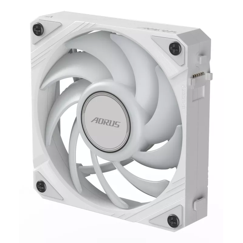 Ventoinha de caixa Gigabyte AORUS EZ CHAIN FAN 120 ICE, 120 mm, branca, GP-ECFAN1201 ICE