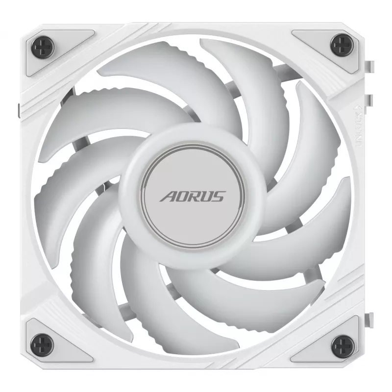 Ventoinha de caixa Gigabyte AORUS EZ CHAIN FAN 120 ICE, 120 mm, branca, GP-ECFAN1201 ICE